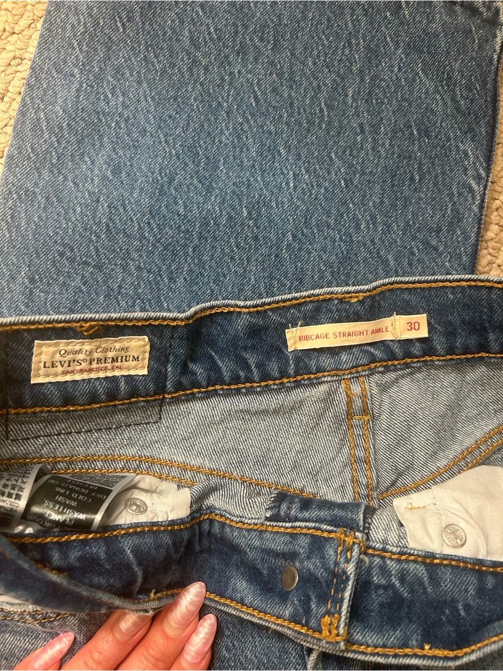 Levi's Jeans - Blue Ribcage straight - Picture 11 of 15